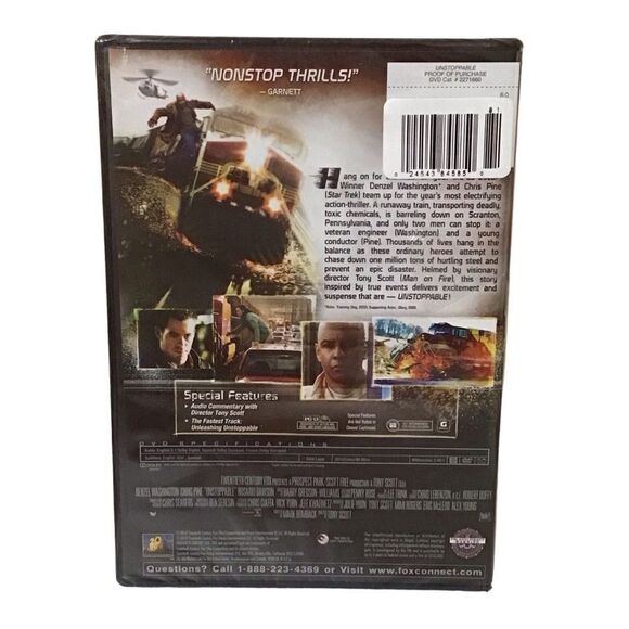 Unstoppable DVD NEW Inspired By True Events - 5/$20 - Picture 2 of 3